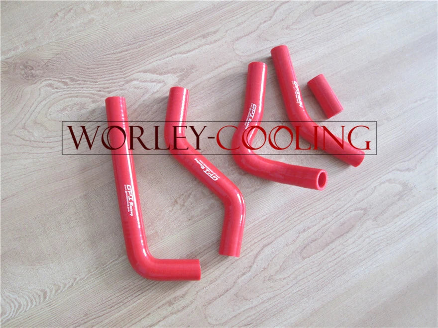 Radiator Hose for Suzuki RMZ450 (2006) - Silicone, Red