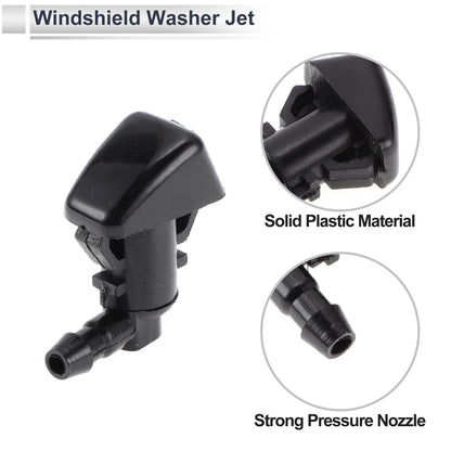 Windshield Washer Nozzle w/ 6-Pc Y Hose Connector for Jeep
