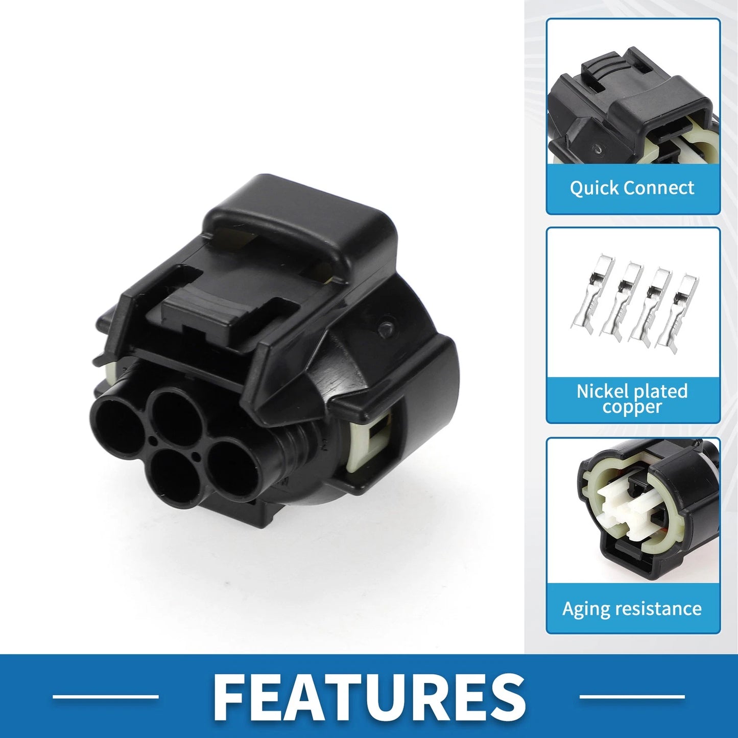 Air Conditioning Pressure Sensor Connector Plug for Toyota
