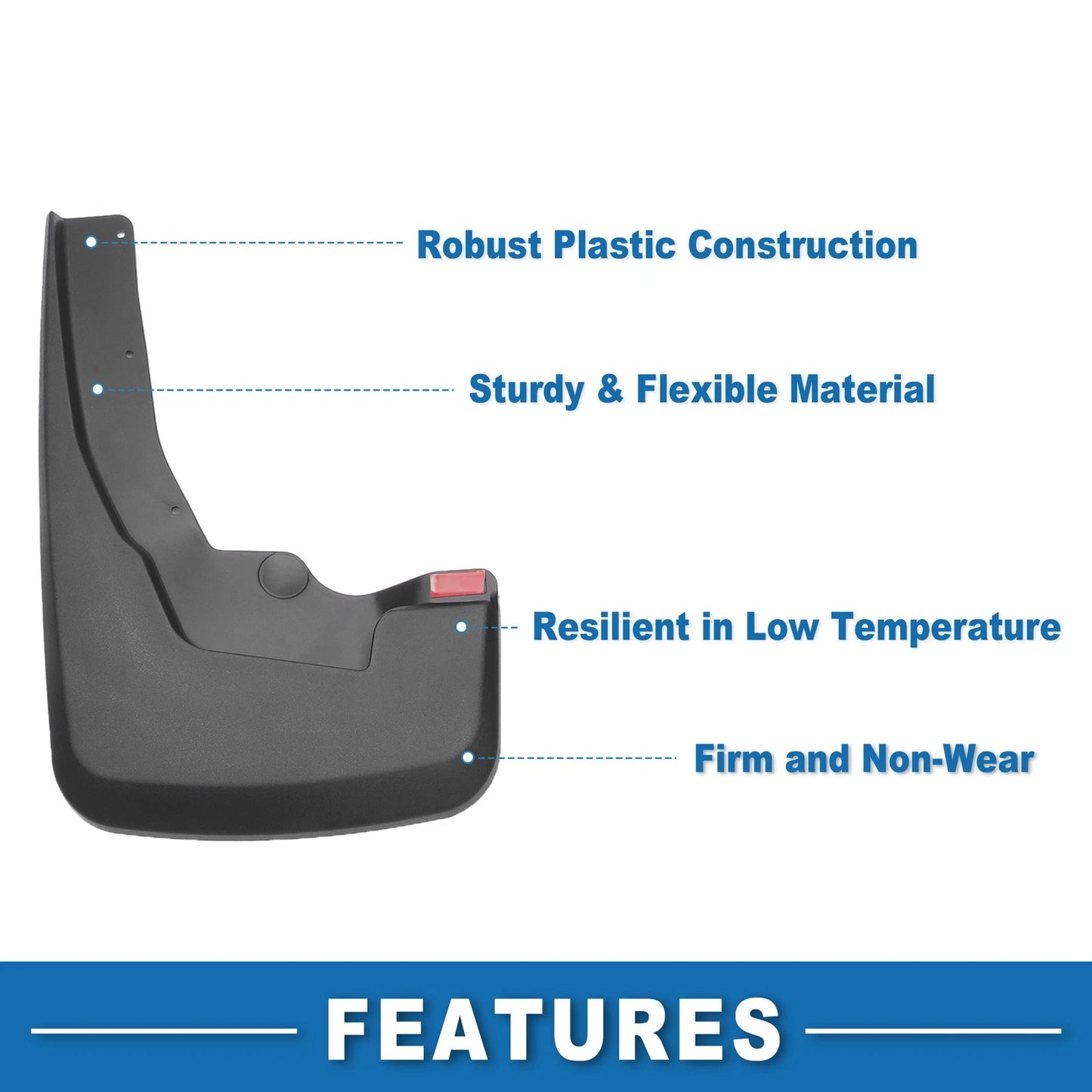 Mud Flap Splash Guards for Dodge Ram 1500 (2019-2024)
