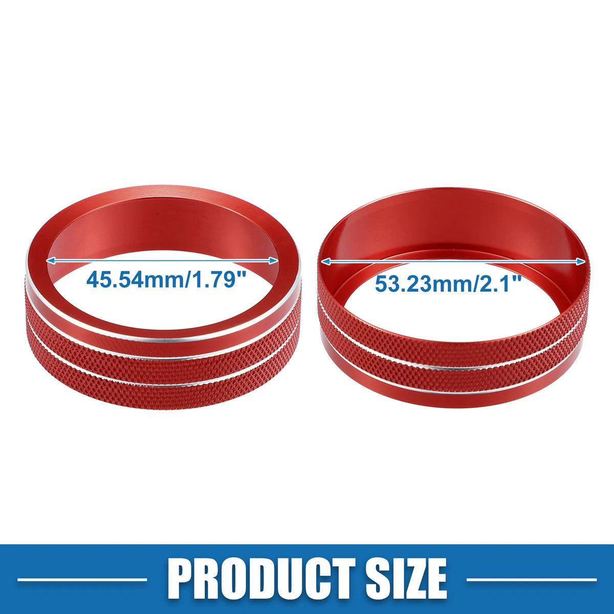 4WD Knob Cover Trim for Jeep Cherokee, Compass 2014-2021, 2017-2021 Red