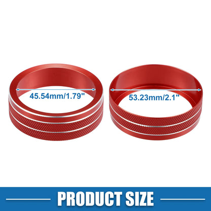 4WD Knob Cover Trim for Jeep Cherokee, Compass 2014-2021, 2017-2021 Red