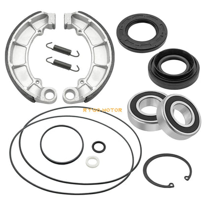 Rear Brake Drum Bearing Seals Shoes for Honda Foreman Rubicon 500 TRX500F