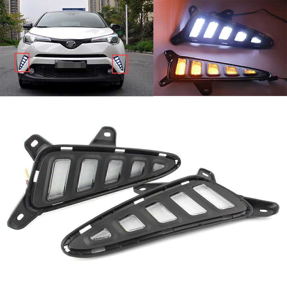 LED Daytime Running Lights for Toyota C-HR 2018 (2018) - 2 x Turn Signal Lamps