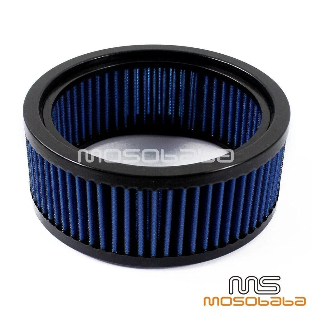 6" Round Blue Air Filter Cleaner for Harley Softail, Touring, Breakout (2012-2023)