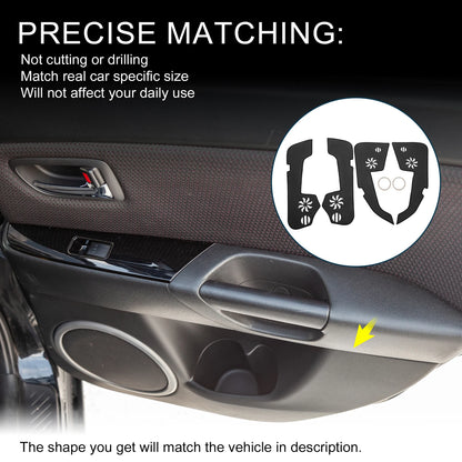 Car Door Leather Anti-Kick Pad Sticker for Mercedes-Benz E Class (2010)