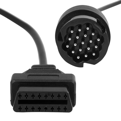 DC 12V 19 to 16 Pin OBD2 Cable, 40cm for Porsche