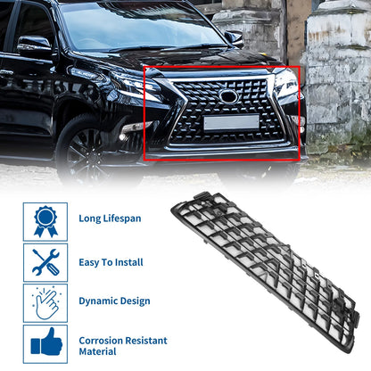 Front Lower Bumper Grille for Lexus GX460 (2014-2022) Chrome Silver Tone