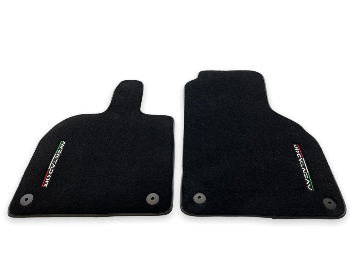 Floor Mats for Lamborghini Aventador 2012-2022 Black Carpet 2 x AutoWin
