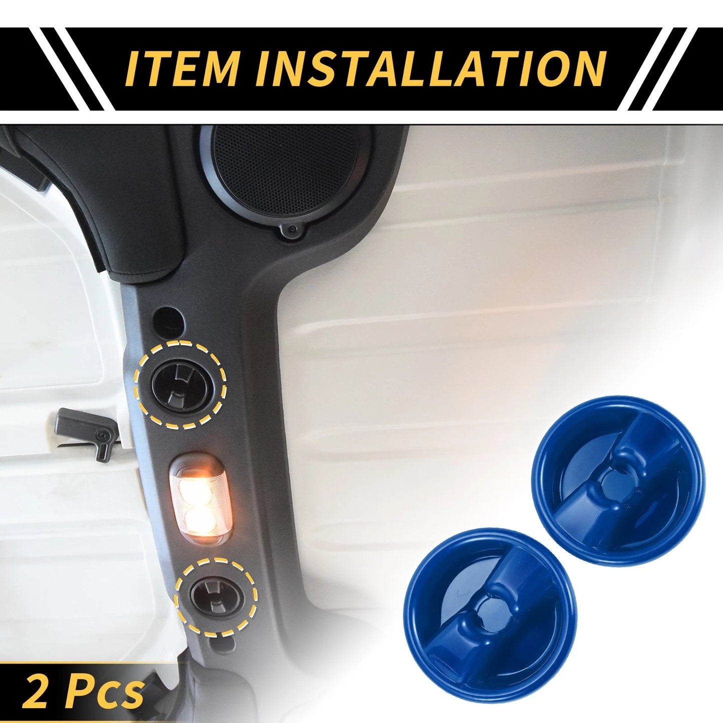 Roof Top Mounting Knob Screw Cover for Jeep Wrangler JK (2007-2017) Blue