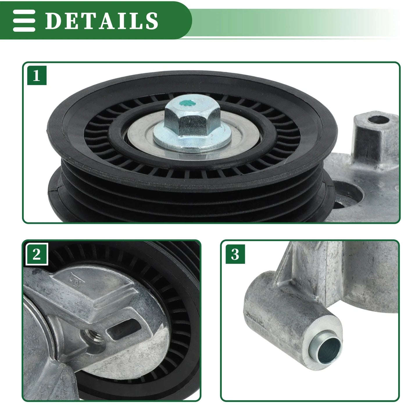 Engine Belt Tensioner Pulley for Ford Focus, Ecosport (2012-2018)