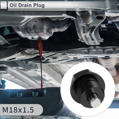 1 x M18x1.5 Engine Oil Drain Plug with Gasket for Car, Motorcycle, Boat