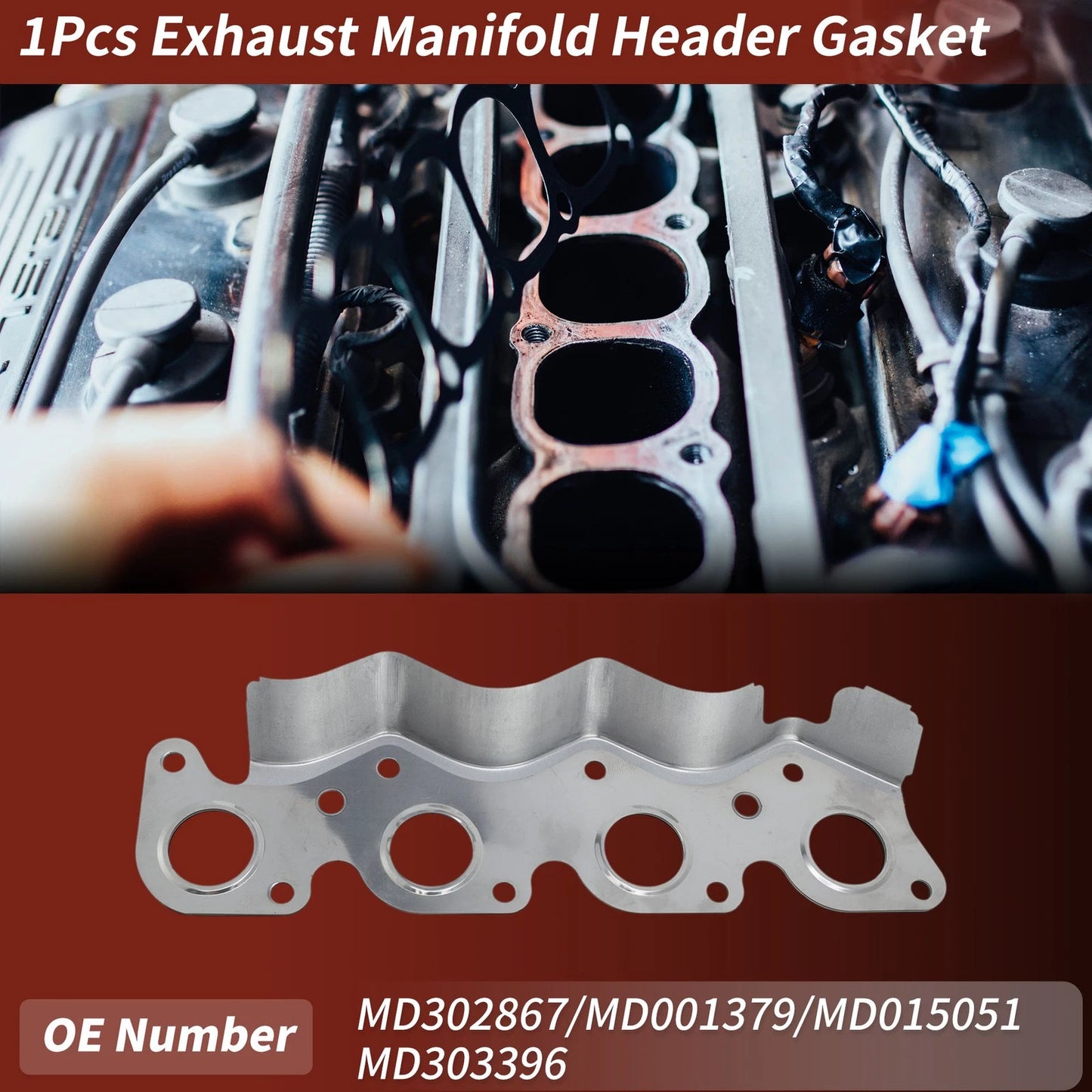 Exhaust Manifold Header Gasket for Mitsubishi Galant (1984-1992)