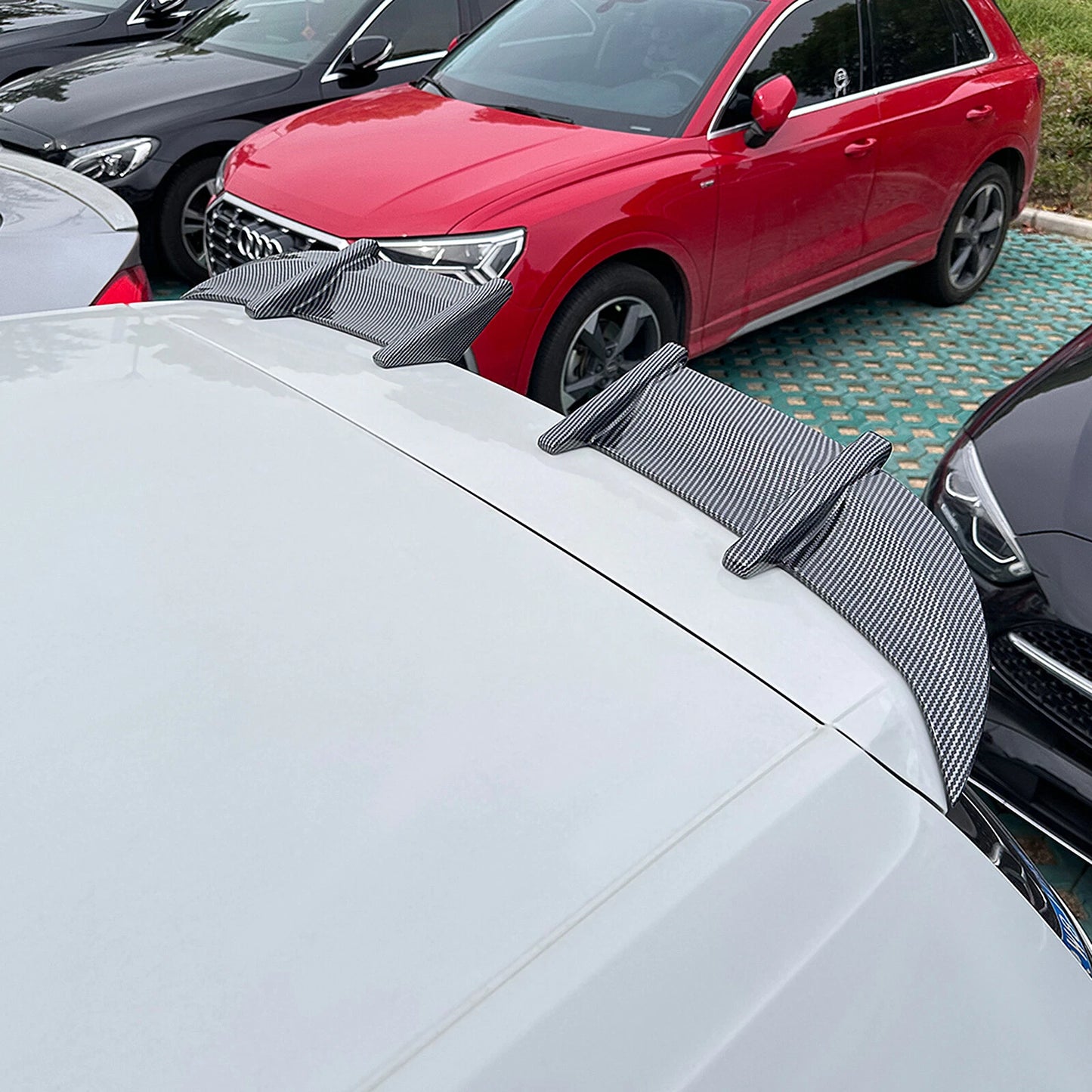 2 x Rear Boot Spoiler Lip for VW Golf MK7 MK7.5 (2013-2019)