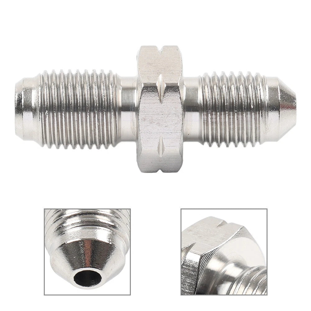 Stainless Brake Fittings Adapter 3/8x24 UNF for AN3 to M10x1.0 (No Year)