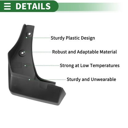Mud Flaps Splash Guards for Honda City GM6 (2015-2019)