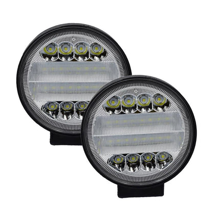 24 LED Round Spot Lights for Car Truck Off-road SUV