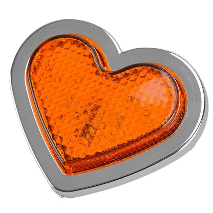 Heart Shaped Side Marker Light Assembly for Car - Compatible with Various Models
