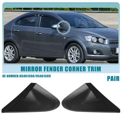Left Right Mirror Triangle Fender Covers for Chevrolet Sonic (2012-2020)