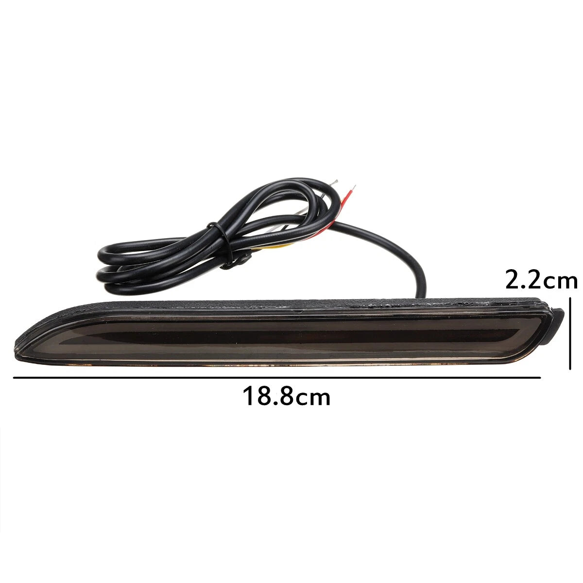 Smoked LED Rear Bumper Reflector Brake Stop Light for Toyota Camry