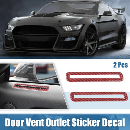 2 x Air Conditioner Door Vent Cover Stickers for Ford Mustang (2015-2022)