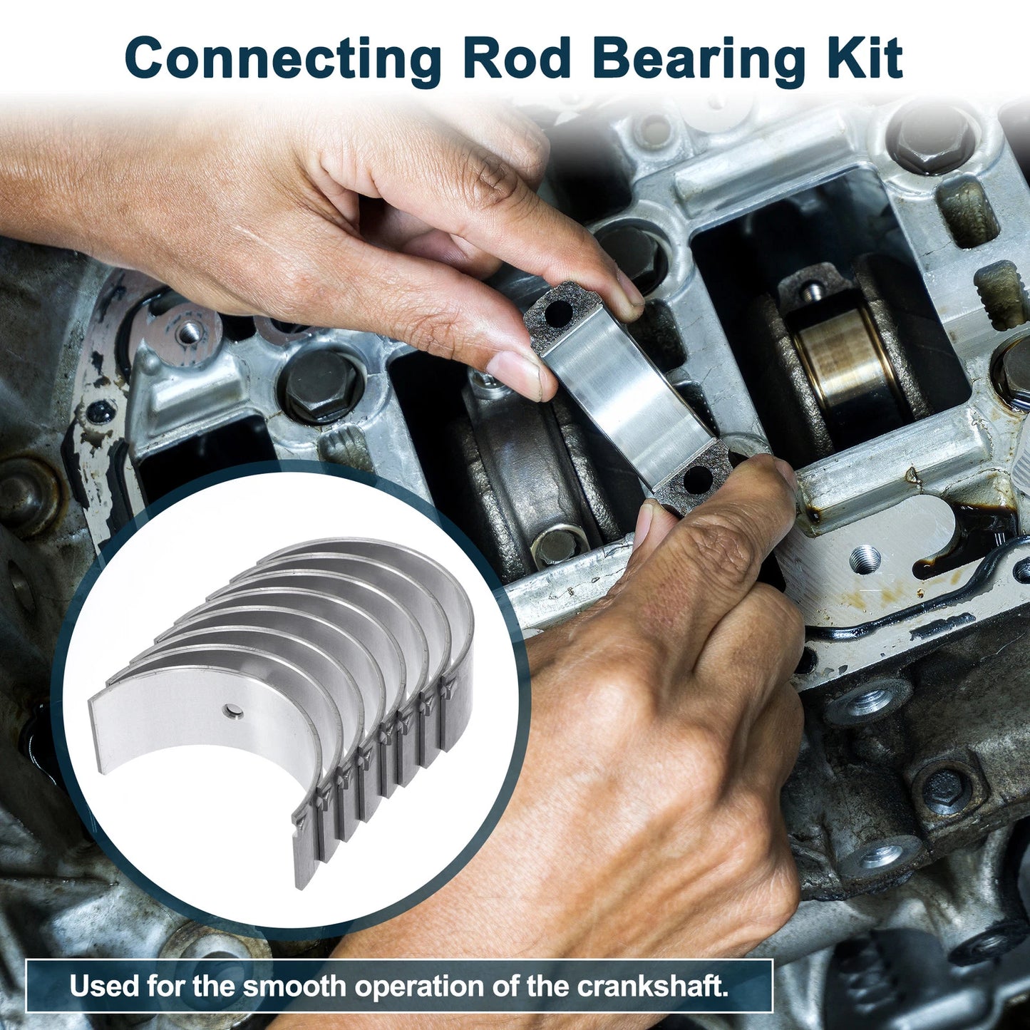 Rod Bearing Set 8 Pcs for Toyota Camry