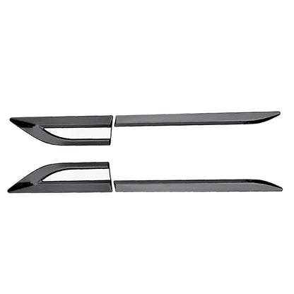 Stainless Steel Front Door Side Fender Emblem Cover Trim for Universal Car