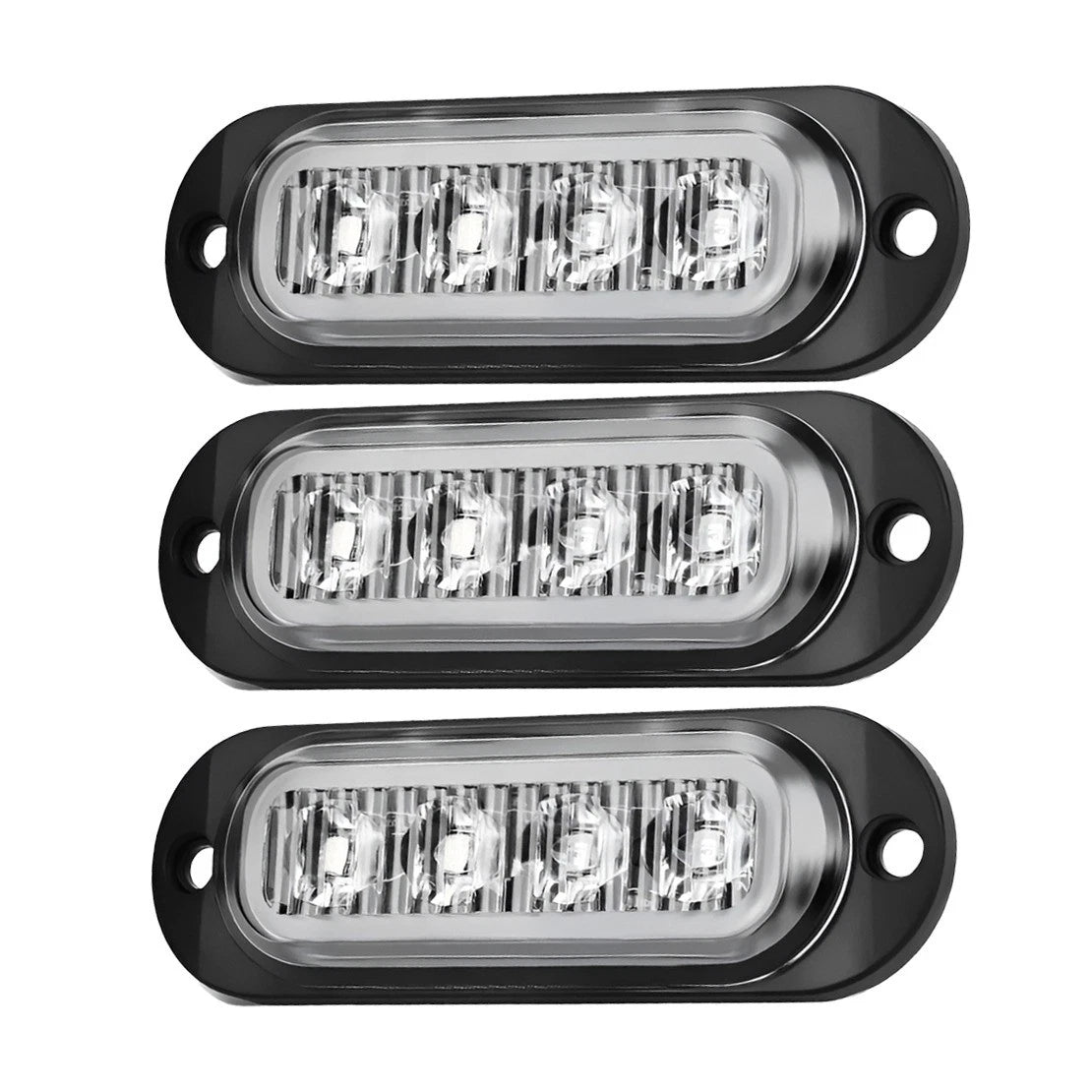 10Pc 4LED Clearance Side Marker Lights for Car Indicator