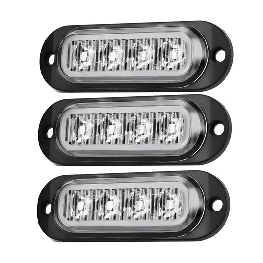 10Pc 4LED Clearance Side Marker Lights for Car Indicator