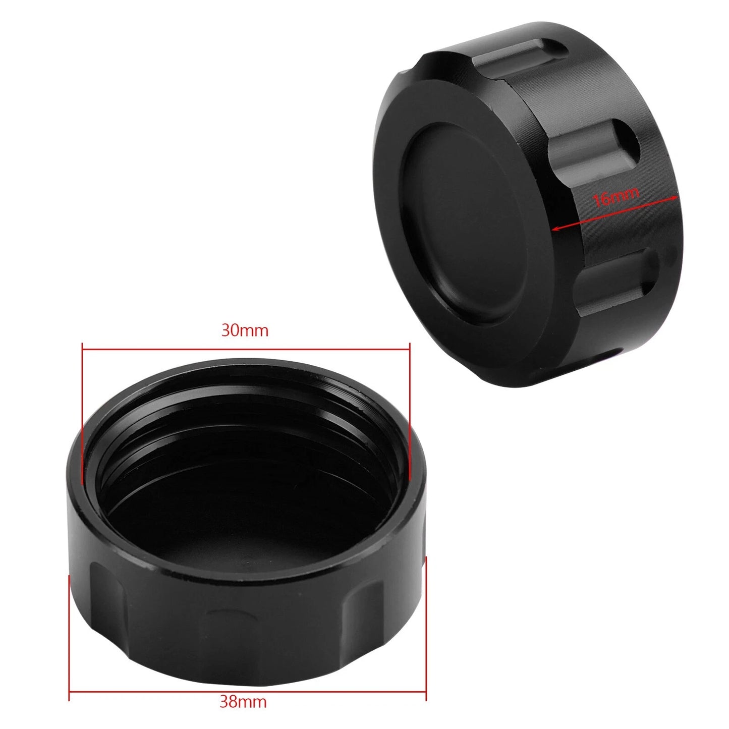 Brake Fluid Reservoir Cover Rear Black for Honda Dax ST 125 Monkey Z125 (2021-2023)