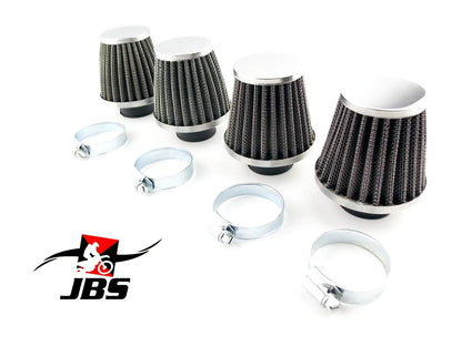 32mm Hi Flow Chrome Pod Air Filters for Universal (No Year Specified)