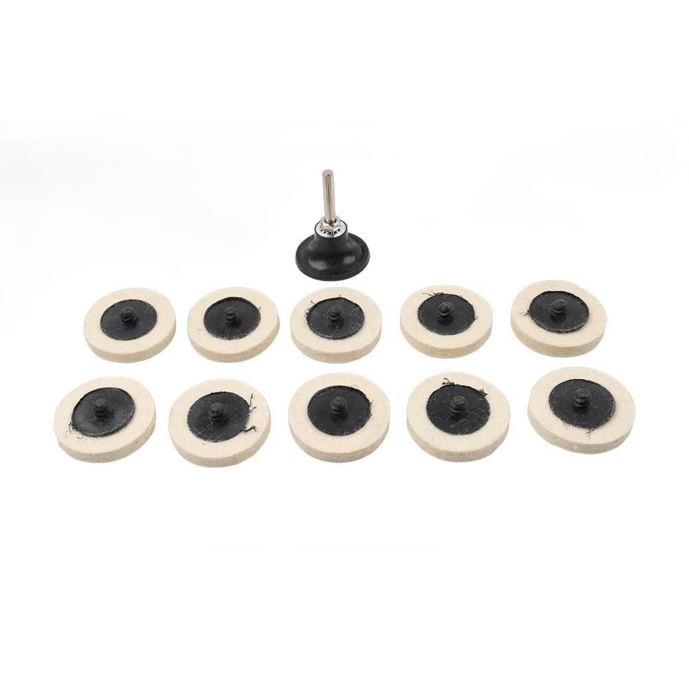 2 x 2" Wool Felt Polishing Wheel Buffing Pads for Angle Grinder