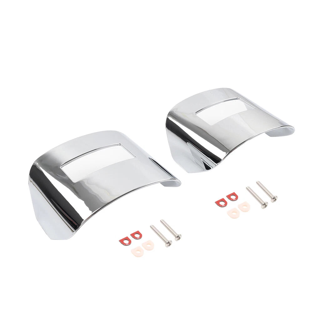 Chrome Tail Light Visor Covers for Harley Tri Glide, Street Glide (2009-2023)