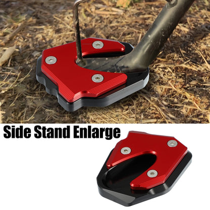 Kickstand Enlarge Plate Pad Aluminum Alloy Red for Suzuki GSX250R
