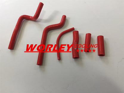 Aluminum Radiator & RED Hose for Honda CR500 CR500R (1989)
