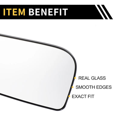 Right Mirror Glass Replacement for Dodge Ram 1500 - Non-Heated