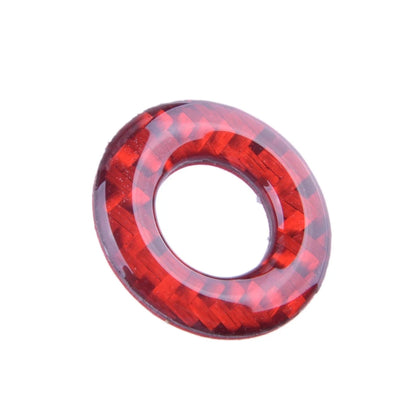 Red Carbon Fiber Door Lock Pin Covers for Dodge Charger (2015-2023)
