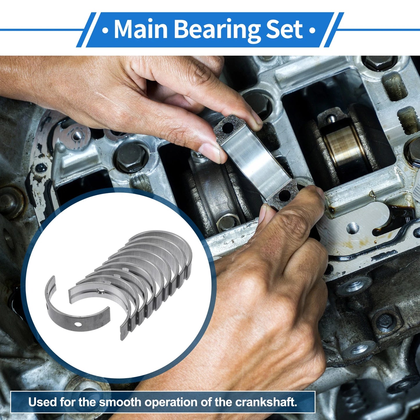 Main Bearing Set for Toyota Vitz (2002–2012)