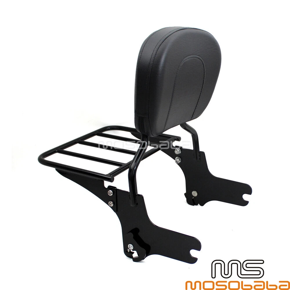 Sissy Bar Backrest Luggage Rack for Harley Electra Glide, Street Glide (2009-2023)