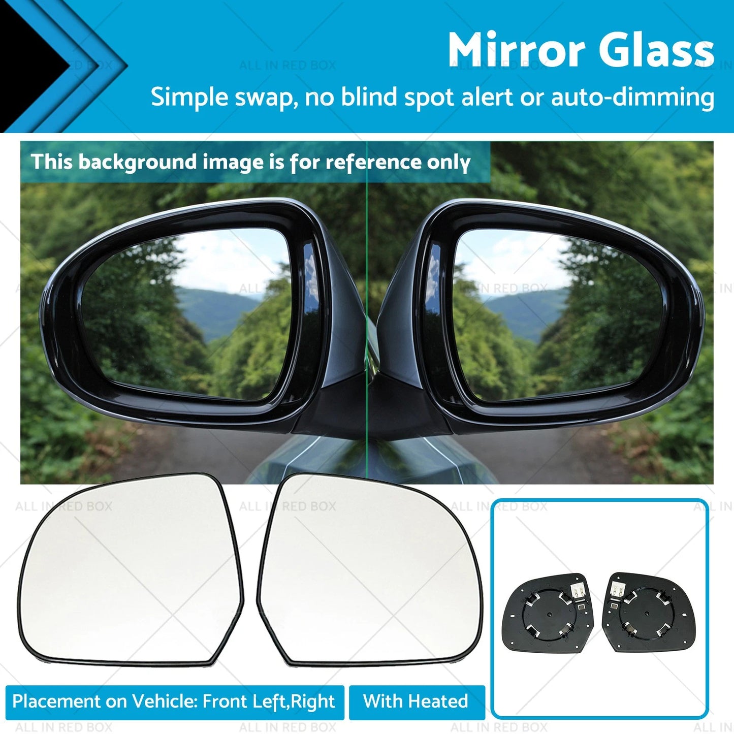 Heated Mirror Glass Pair for Nissan Almera N17 (2012 - Present)