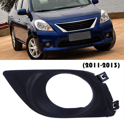 Left Side Front Bumper Fog Light Bezel Cover for Nissan Versa (2011-2013)