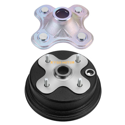 Rear Wheel Axle Hub & Brake Drum for Yamaha Timberwolf 250 YFB250 (1992–1993)