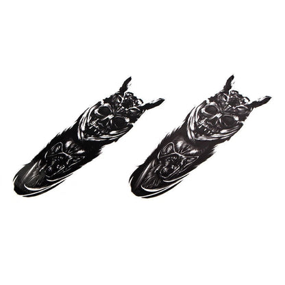 Custom Skull Decal Medallion Stickers for Harley & Yamaha