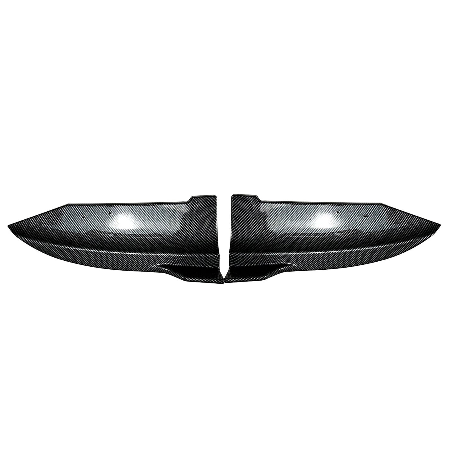 2 x Carbon Look Rear Bumper Side Spoiler Covers for BMW X6 G06 (2020-2022)