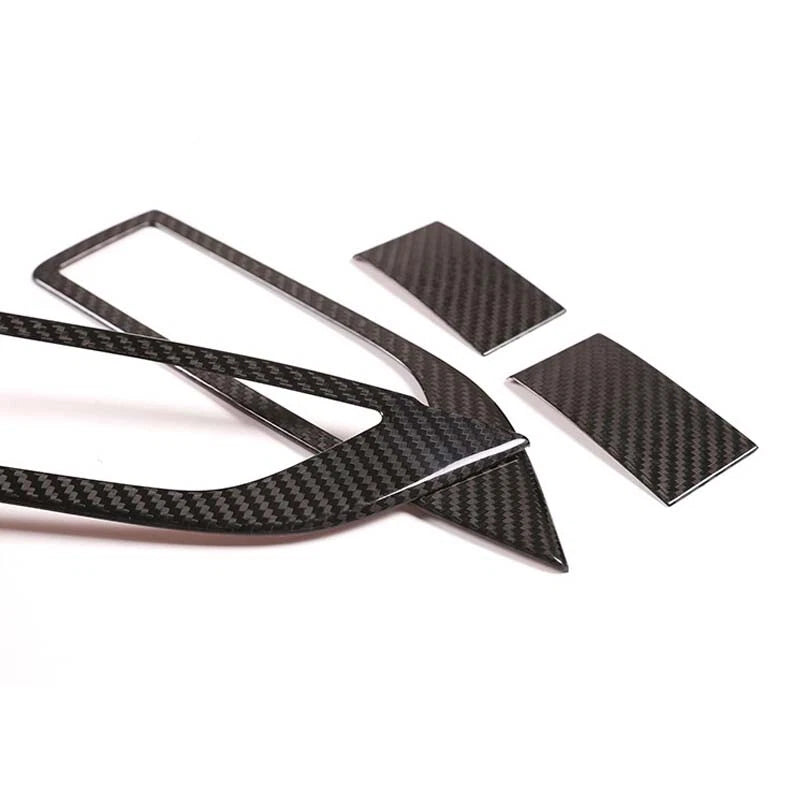 Dry Carbon Fiber Window Lift Switch Panel Cover Trim for Ferrari 458 2011-2016
