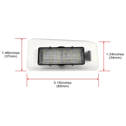 White LED License Plate Lights for Hyundai Elantra, Accent, Kia Forte