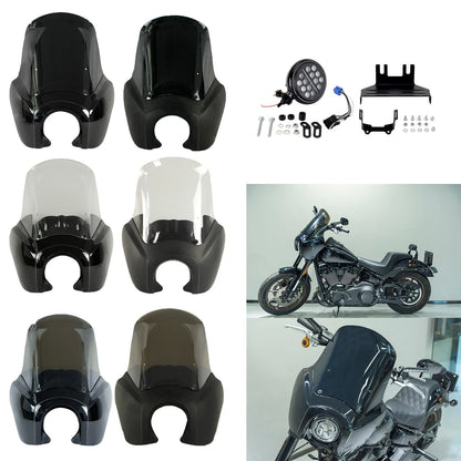 5.75'' LED Headlight Fairing Windshield for Harley Low Rider S114 S117 (2021-2023)