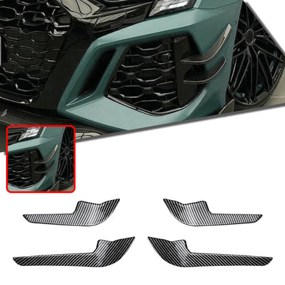 Front Bumper Side Air Vent Trims for Audi RS3 8Y (2021-2024) Carbon Look