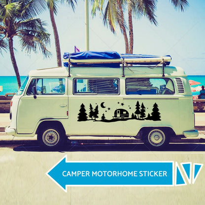 Vinyl Decal Sticker for Camper Van Motorhome Caravan Adventure