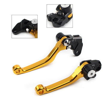 Gold Pivot Brake Clutch Levers  for Suzuki RM125 RM250 RM85